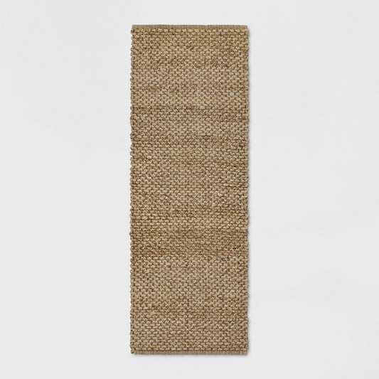 2'4"x7' Annandale Solid Runner Rug Natural - 490660118397