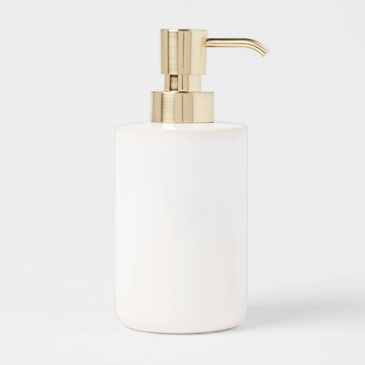 Ceramic Foaming Soap Pump White - 191908621357