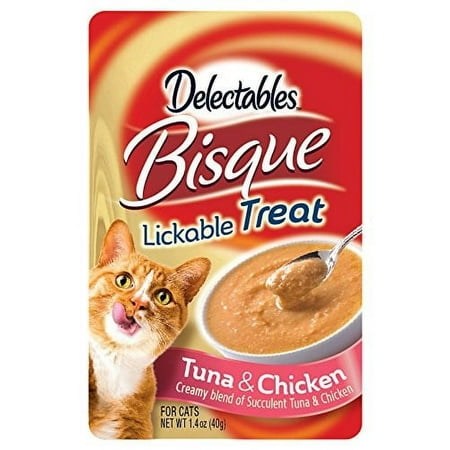 Delectables Lickable Cat Treats - Bisque Tuna & Chicken 1.4 Oz. - 032700110567