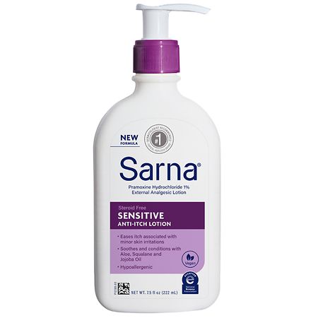 PAST DATE 7/24 Sarna Sensitive Steroid-Free Anti-Itch Lotion - 7z - 3031602307523