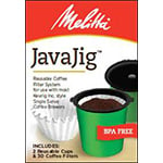 Melitta JavaJig K-Cups for Keurig K-Cup Brewers Reusable Coffee Filter System  Uses Melitta Paper Coffee Filters - 055437632287