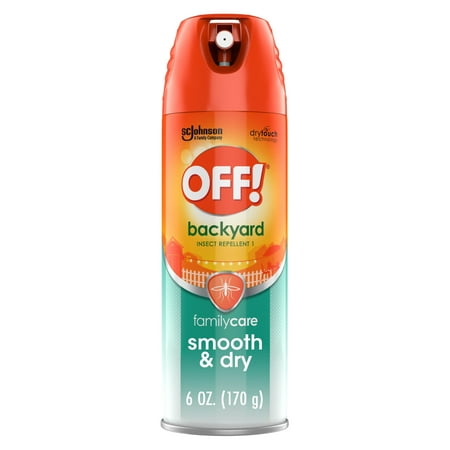 OFF! Backyard FamilyCare Insect Repellent I  Smooth & Dry Mosquito Bug Spray- 6 oz - 046500729683