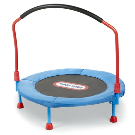 Little Tikes Easy Store 3-Foot Trampoline with Hand Rail Blue - 050743642265