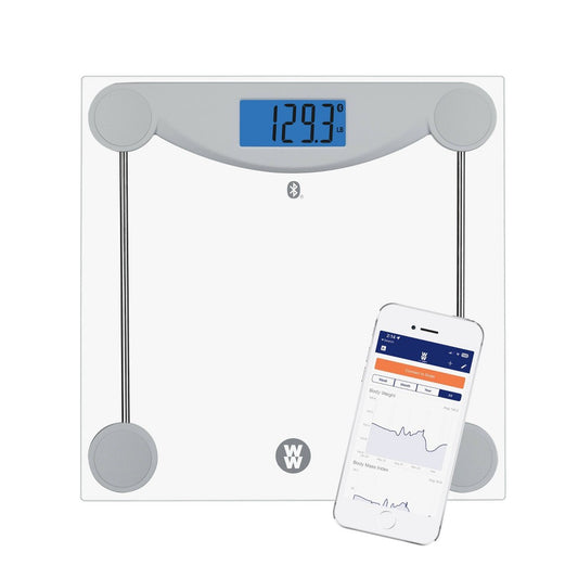 Bluetooth Body Weight Scale Clear - Weight Watchers - 074108480774