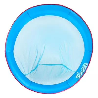 SwimWays Spring Float Papasan Inflatable Pool Lounger with Hyper-Flate Valve - Aqua - 778988601037