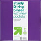 2 3 Ring Binder Clear View Purple - 490810314549