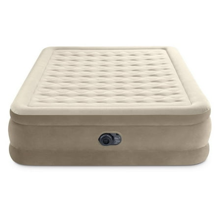 Intex Ultra Plush 20" Queen Air Mattress with 120V Internal Pump - 078257661947