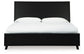 Danziar King Panel Bed with Mirrored Dresser and 2 Nightstands