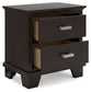 Covetown Queen Panel Bed with Mirrored Dresser, Chest and 2 Nightstands