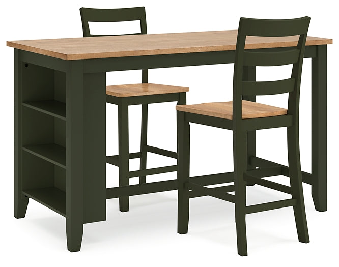 Ashley Express - Gesthaven Counter Height Dining Table and 2 Barstools