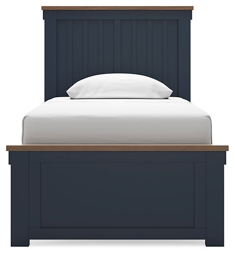 Ashley Express - Landocken Twin Panel Bed with Nightstand