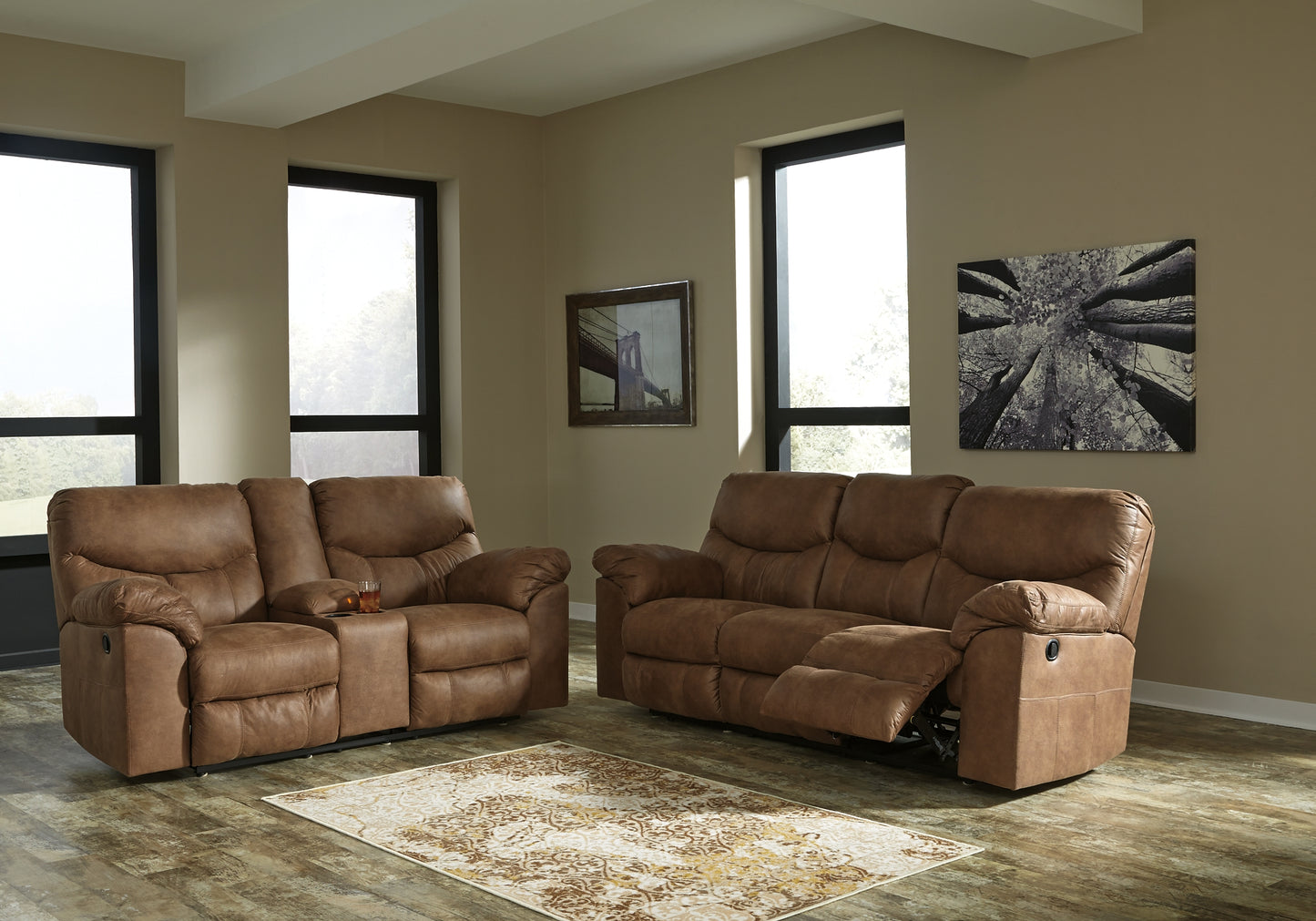 Boxberg DBL Rec Loveseat w/Console