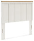 Linnocreek Full Panel Headboard with Mirrored Dresser, Chest and Nightstand