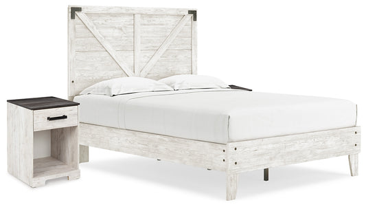 Ashley Express - Shawburn Full Panel Platform Bed with 2 Nightstands