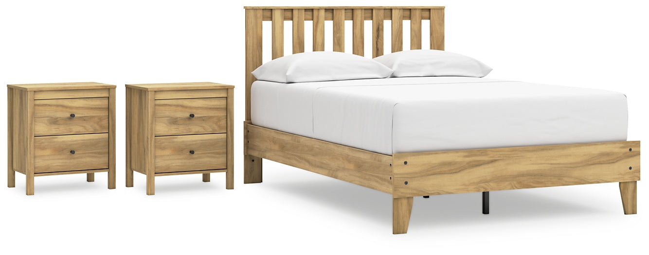 Ashley Express - Bermacy Full Platform Panel Bed with 2 Nightstands