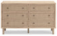 Cielden Full Panel Bed with Dresser and 2 Nightstands