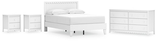 Ashley Express - Hallityn Full Panel Platform Bed with Dresser and 2 Nightstands