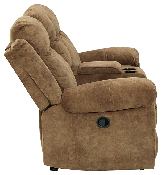 Huddle-Up Glider REC Loveseat w/Console