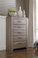 Zelen King Panel Bed with Mirrored Dresser and Chest