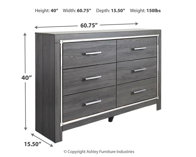 Lodanna Full Upholstered Panel Headboard with Dresser