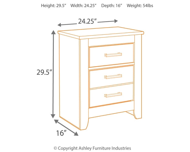 Brinxton Queen/Full Panel Headboard with Mirrored Dresser, Chest and 2 Nightstands