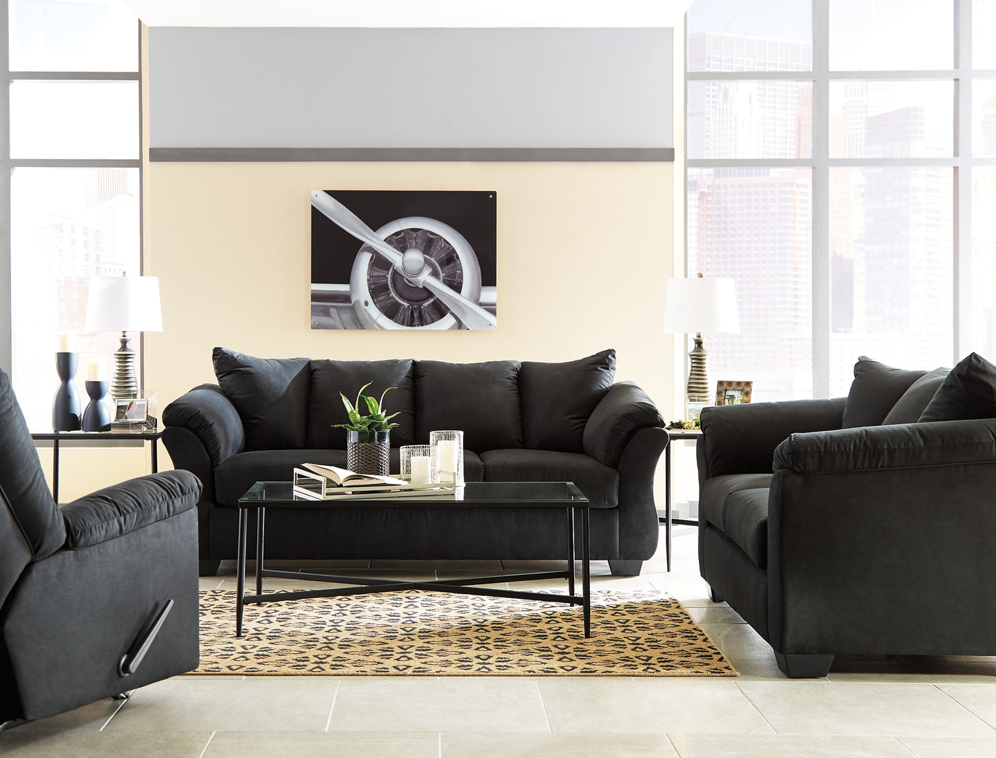 Darcy Sofa, Loveseat and Recliner