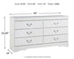 Anarasia Twin Sleigh Headboard with Dresser