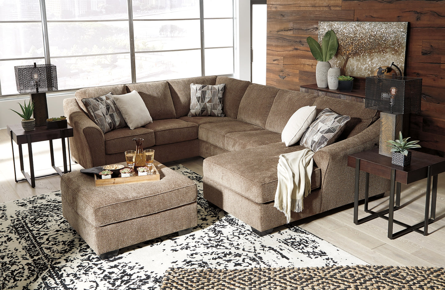 Graftin 3-Piece Sectional with Ottoman