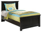 Maribel Twin Panel Bed with Mirrored Dresser and 2 Nightstands