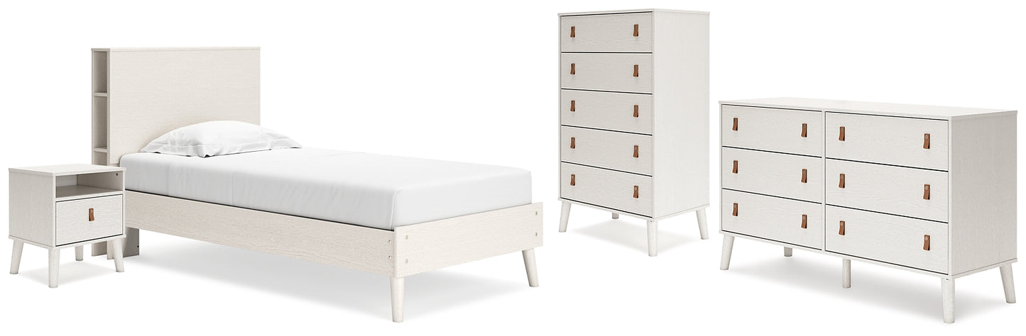 Ashley Express - Aprilyn Twin Bookcase Bed with Dresser, Chest and Nightstand