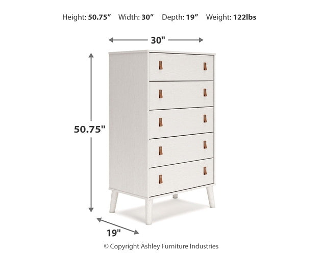 Ashley Express - Aprilyn Twin Bookcase Bed with Dresser and Chest