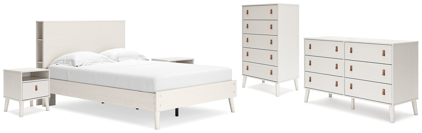 Ashley Express - Aprilyn Full Bookcase Bed with Dresser, Chest and 2 Nightstands