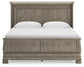 Lexorne King Sleigh Bed with Mirrored Dresser