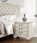 Arlendyne California King Upholstered Bed with Mirrored Dresser and 2 Nightstands